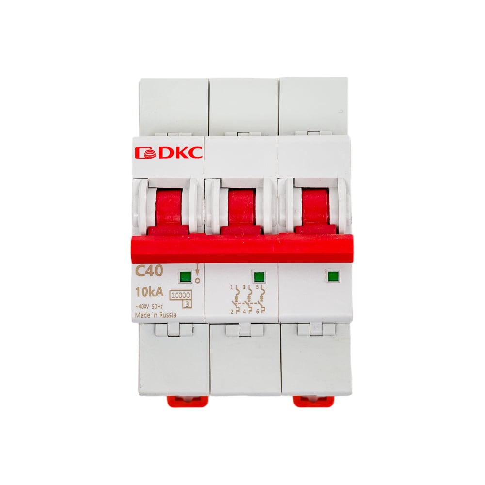 Изображение товара Автоматический модульный выключатель DKC YON MD63 3P 40А C 10kA