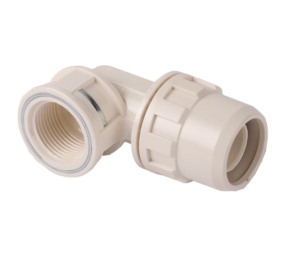 Изображение товара Переходник угловой "ШиреФит" (16 мм; 1/2") для трубопровода Зубр 51484-16-1/2