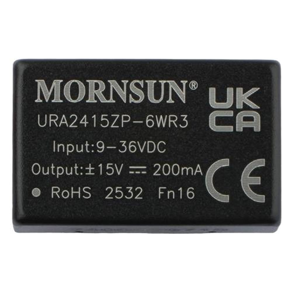 Изображение товара Блок питания импульсный MORNSUN URA2415ZP-6WR3 15 В 2 канала
