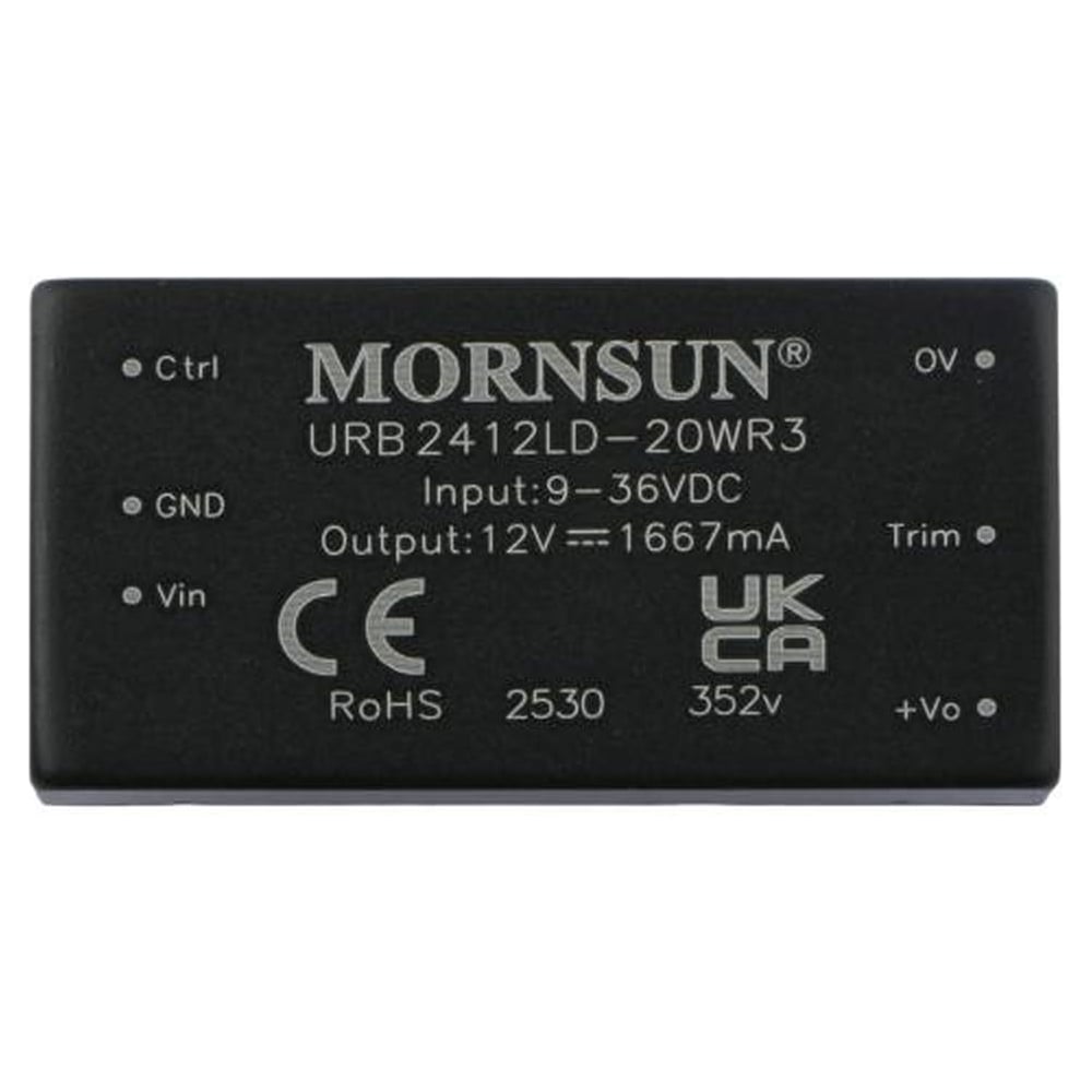 Изображение товара Блок питания MORNSUN 12 В 20 Вт импульсный изолированный компактный