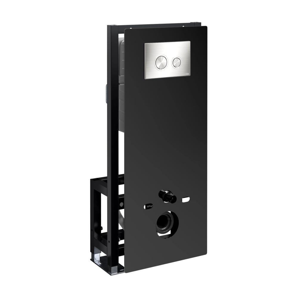 Изображение товара Инсталляция WasserKraft Глан для унитаза, хром, 3/6 л, металлик