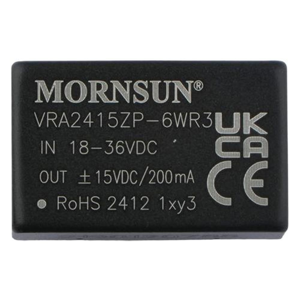Изображение товара Блок питания импульсный MORNSUN VRA2415ZP-6WR3 15 В, 6 Вт, изолированный