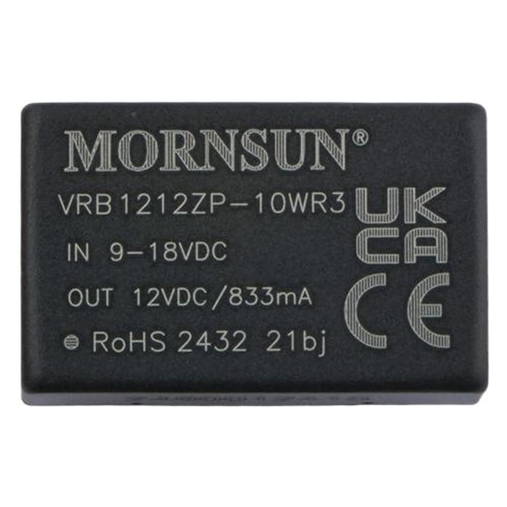 Изображение товара Блок питания MORNSUN 12 В 10 Вт изолированный с однополярным выходом