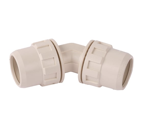 Изображение товара Соединитель угловой "ШиреФит" (32 мм; 45°) для трубопровода Зубр 51491-32