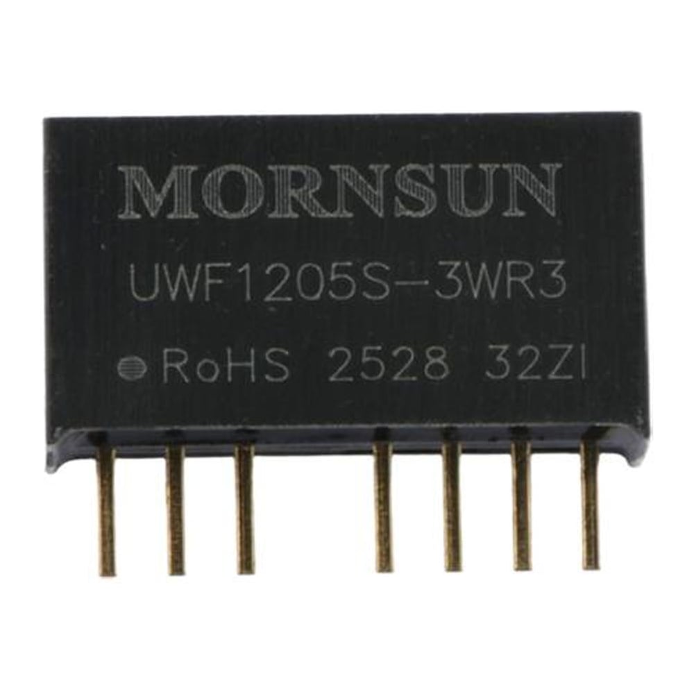 Изображение товара Блок питания MORNSUN UWF1205S-3WR3 на печатную плату, DC/DC 3 Вт 5 В, изолированный, сверхширокий вход, стандартный корпус 3917875