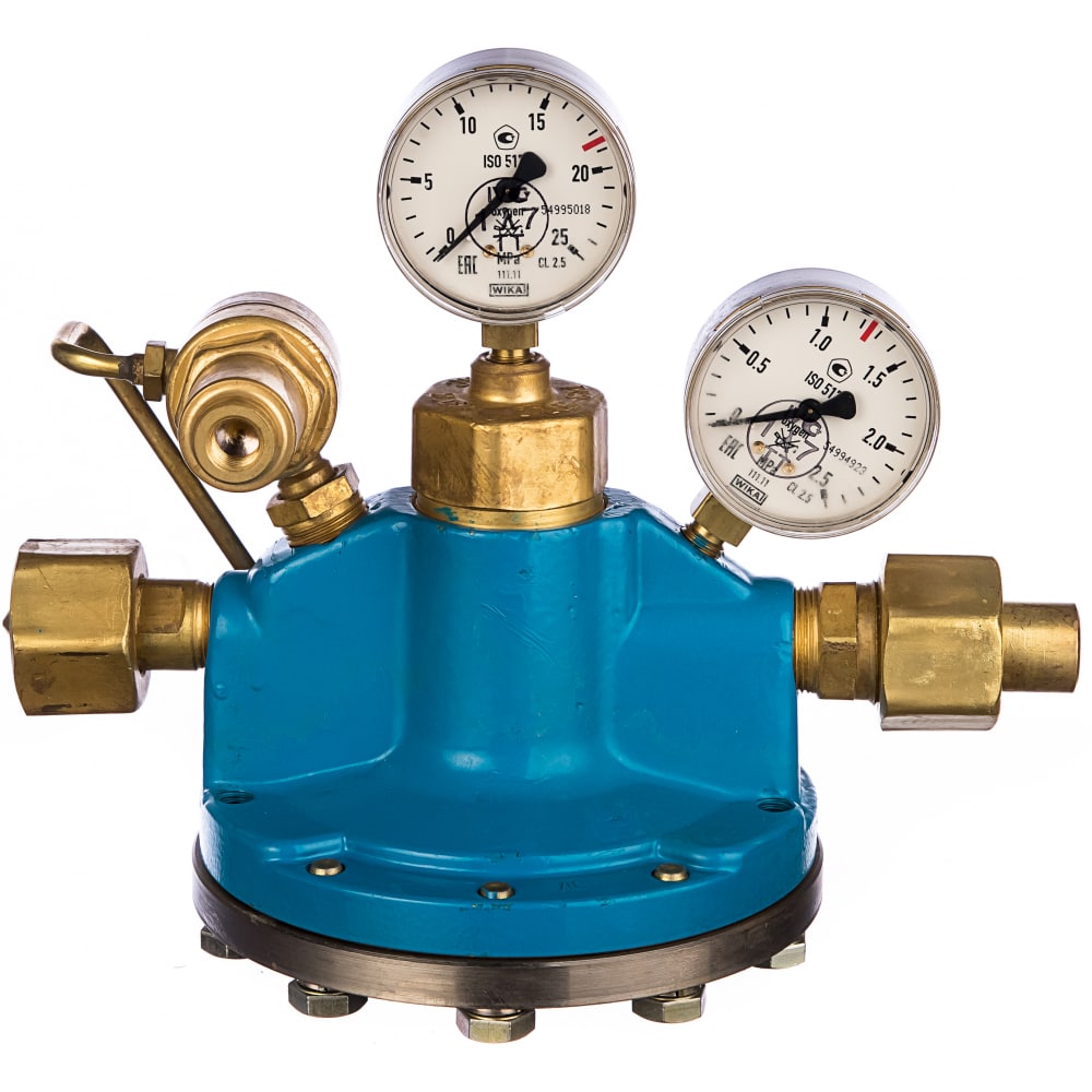 Рамповый редуктор для централизованного питания газосварочных постов (кислород) БАМЗ устройство для проверки давления кислород jet св000003356