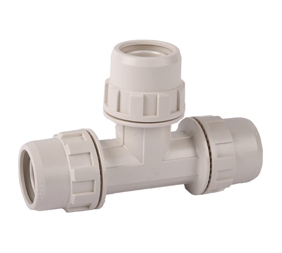 Изображение товара Тройник соединительный "ШиреФит" (20х20х20 мм) для трубопровода Зубр 51505-20