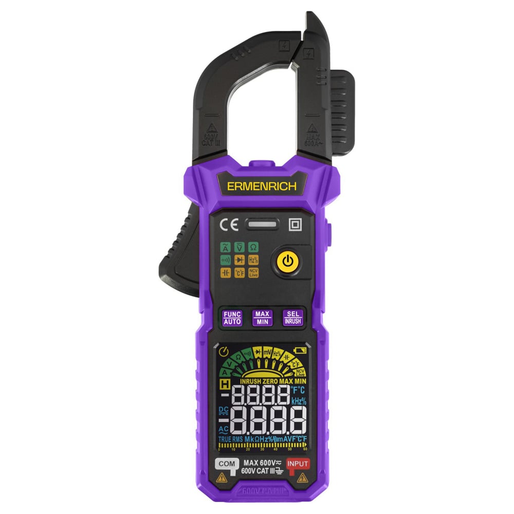 Изображение товара Токоизмерительные клещи Ermenrich Ping MK30, фиолетовый 86324