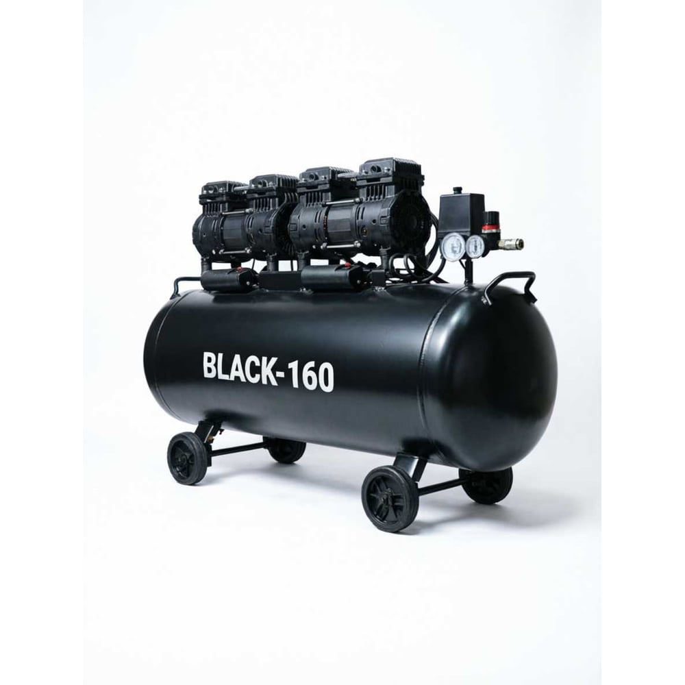 Изображение товара Компрессор 100 л/ресивер 3400 Вт 600 л/мин Black-160 PROKRESS power 8 атм безмасляный PROKRESSPOWER 00-00002674