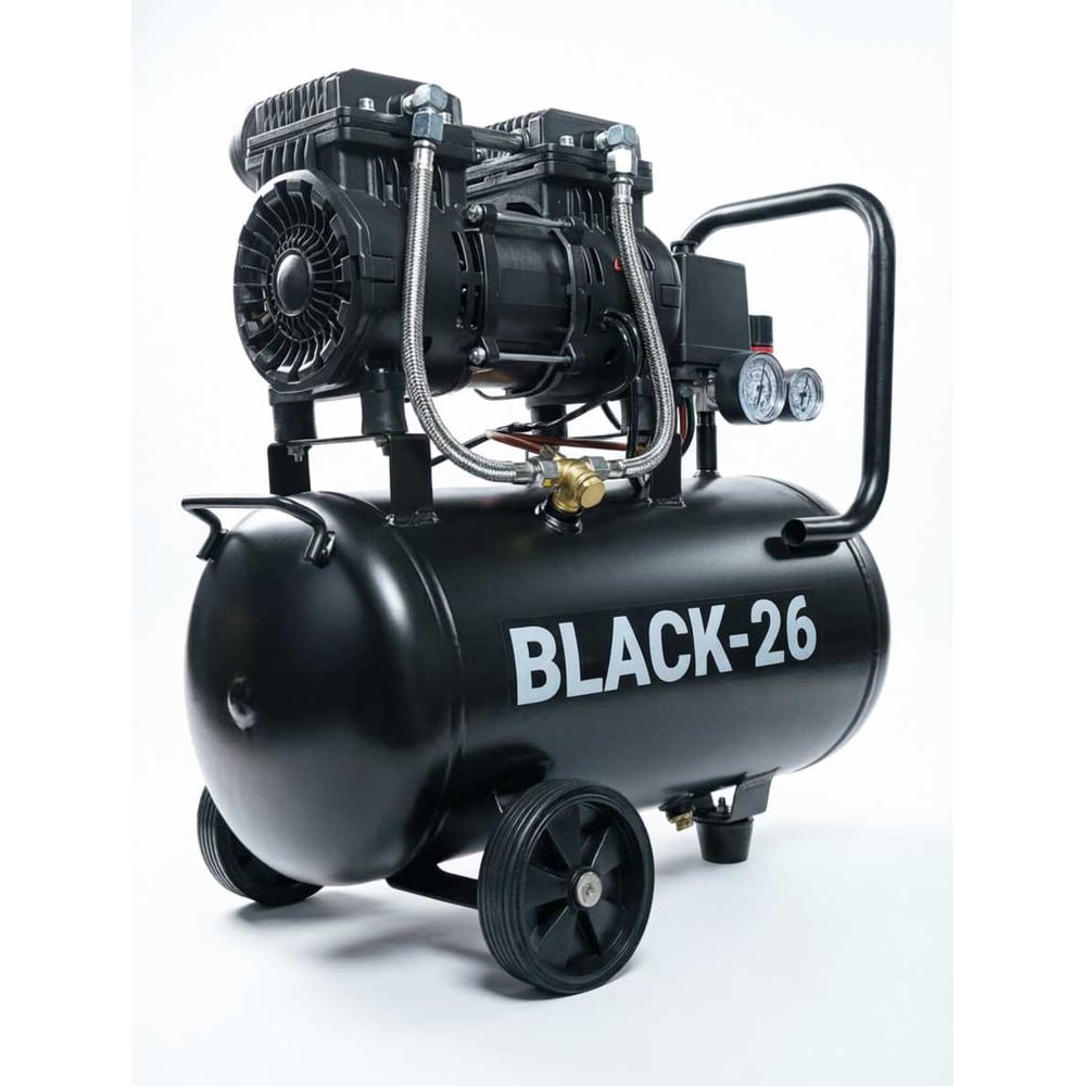 Изображение товара Компрессор 24 л/ресивер 1800 Вт 300 л/мин Black- 26 PROKRESS power 8 атм безмасляный PROKRESSPOWER 00-00002671