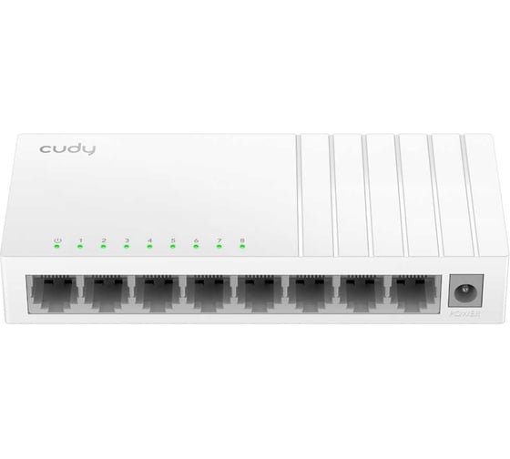 Изображение товара Настольный коммутатор с 8 портами Cudy FS108D 10/100 Мбит/с, пластиковый корпус 10000148967
