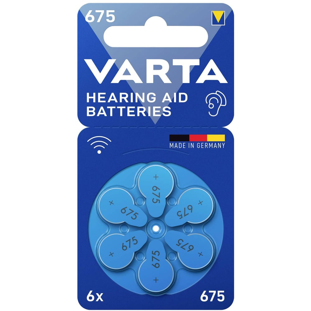 Изображение товара Батарейки Varta Batteries Hearing Aid 675 Bli 6 24600101416 RPL00648