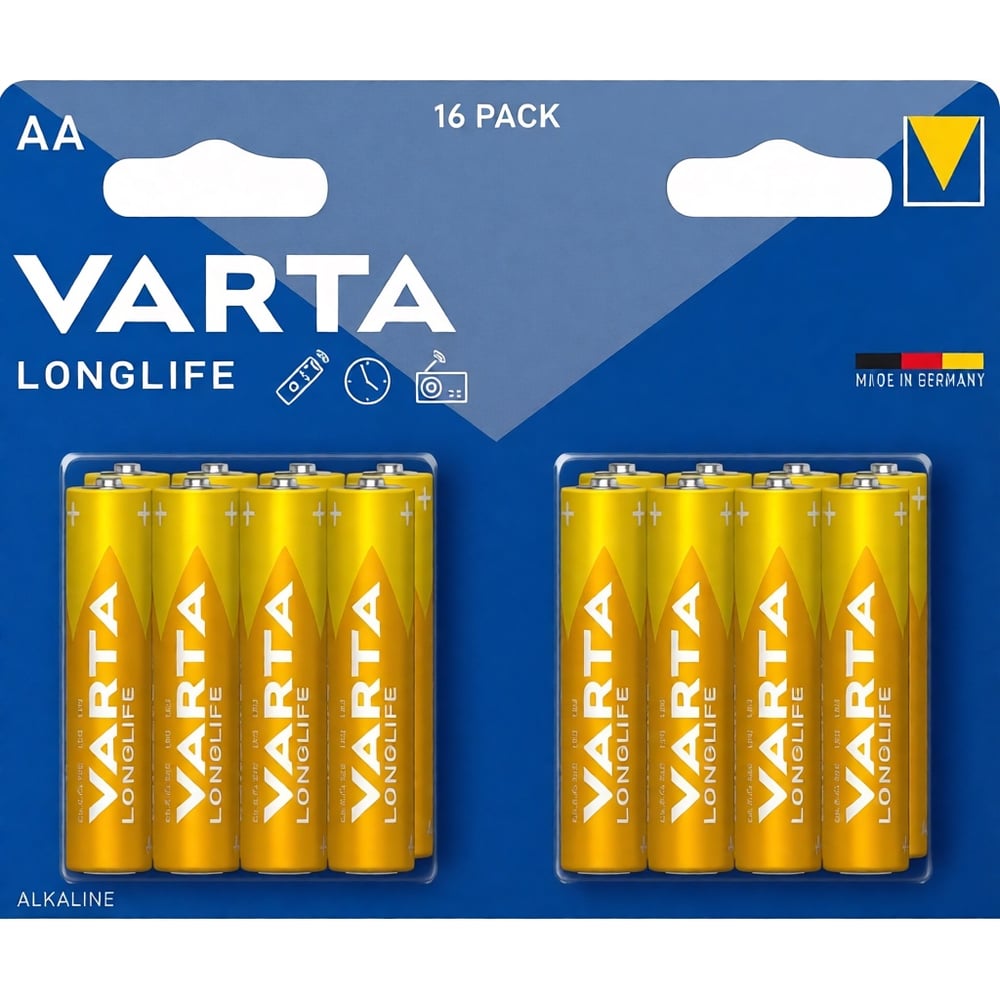 Изображение товара Батарейки Varta Longlife LR06/AA BL16 4106101716 RPL00843