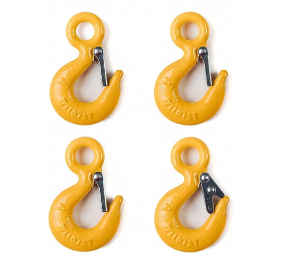 Изображение товара Комплект крюков чалочных с ушком КанТраст 2 т (4шт) 4КЧ3202