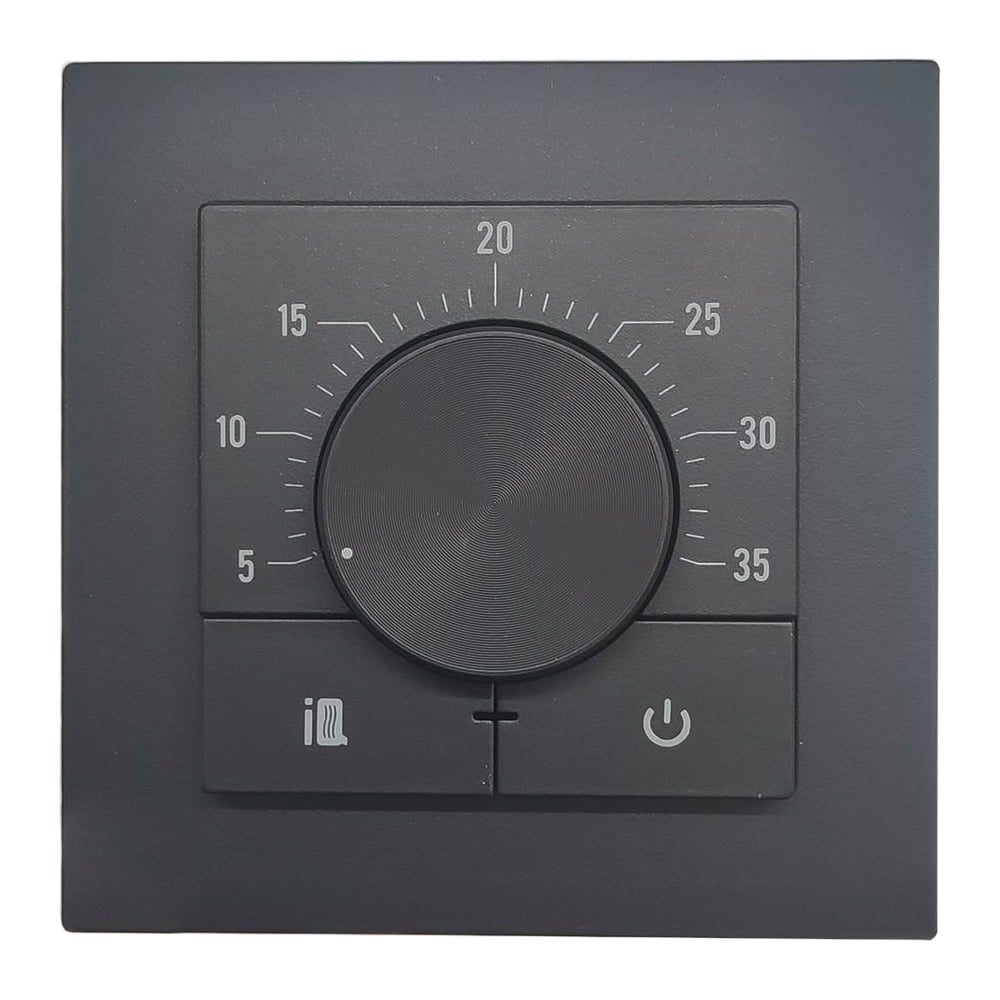 Изображение товара Терморегулятор IQWATT IQ Thermostat Dm черный 101679 Изображение товара Терморегулятор IQWATT IQ Thermostat Dm черный 101679
