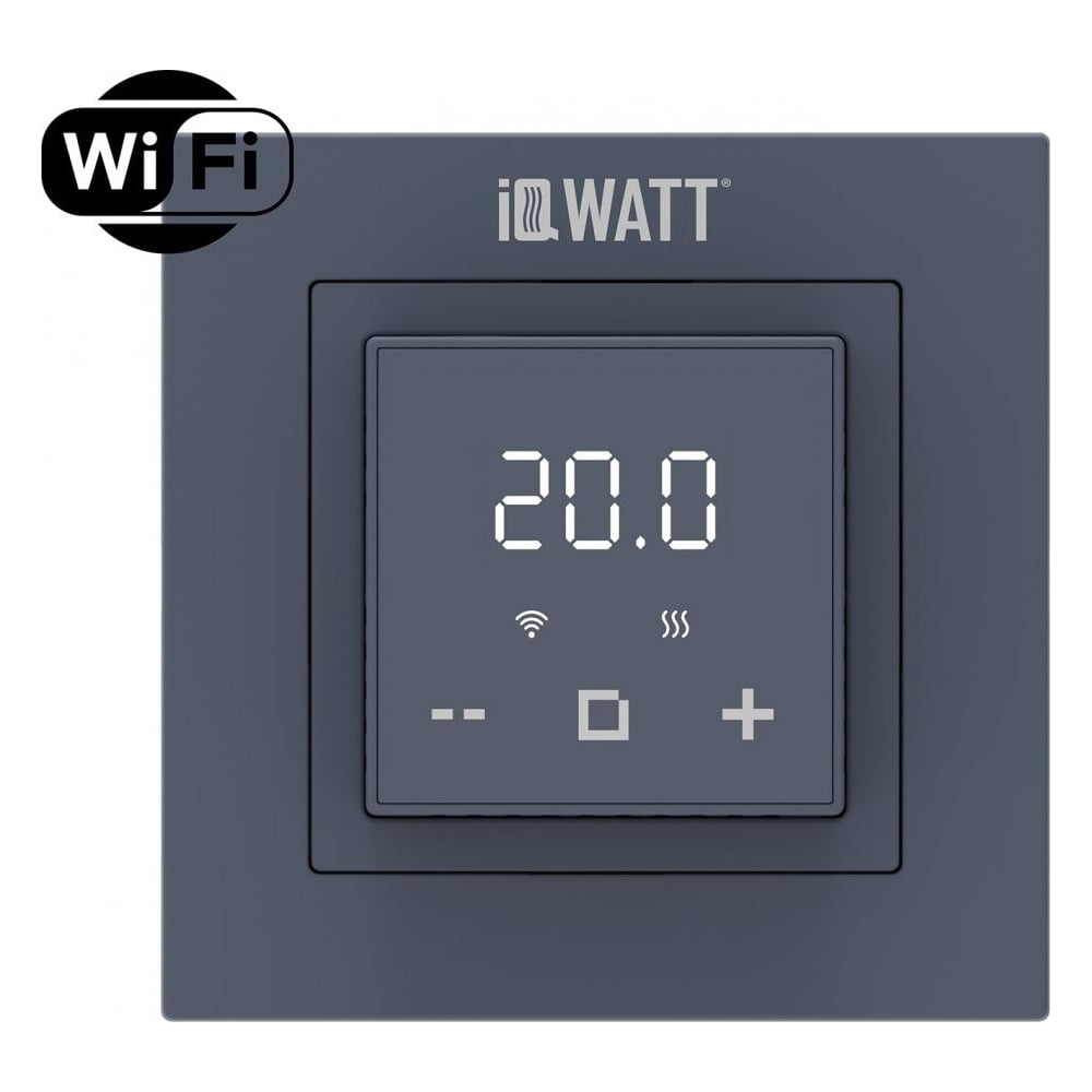 Изображение товара Терморегулятор IQWATT IQ Thermostat D Wi-Fi (графит) 102729