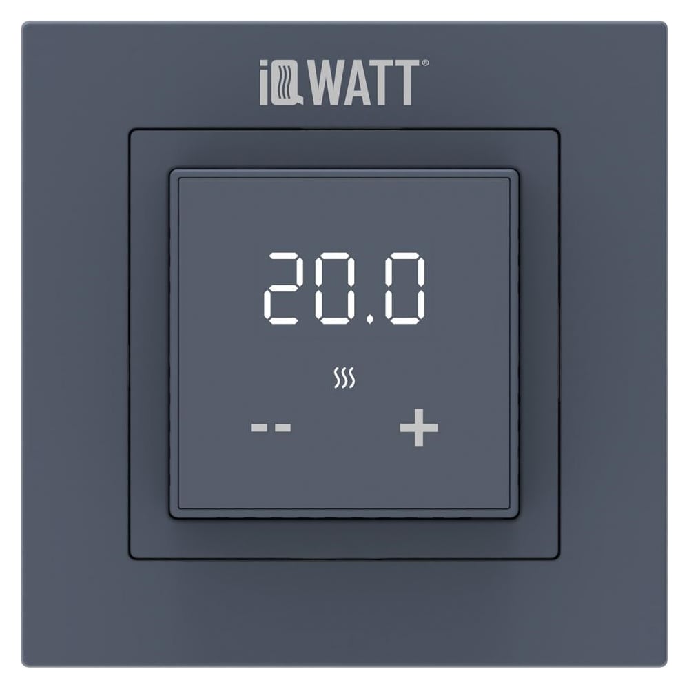 Изображение товара Терморегулятор IQWATT IQ Thermostat D (графит) 102728 Изображение товара Терморегулятор IQWATT IQ Thermostat D (графит) 102728