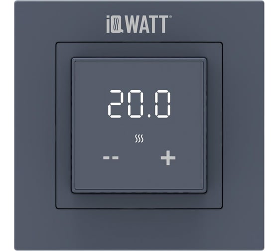 Изображение товара Терморегулятор IQWATT IQ Thermostat D (графит) 102728