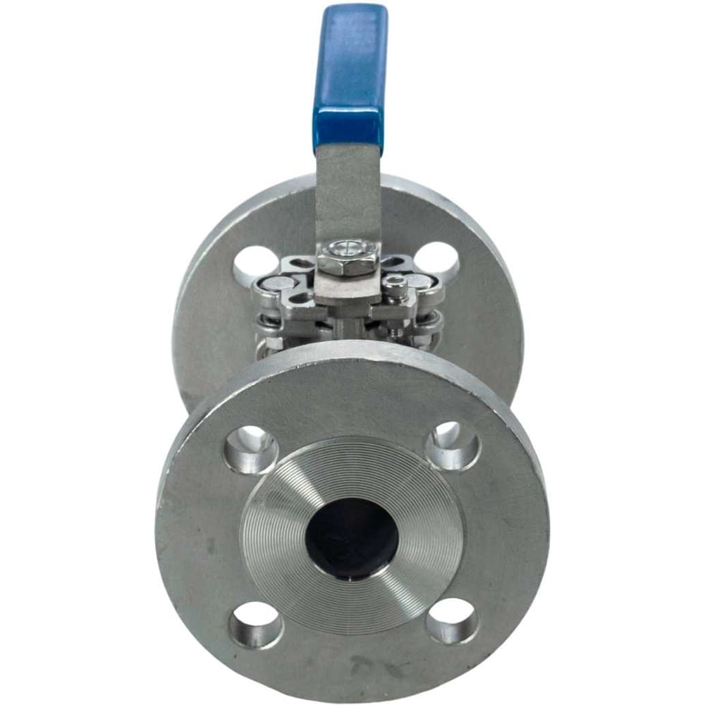 Кран шаровый фланцевый под привод нержавеющий (2PC) NEWKEY AISI316 DN32 (1_1/4), (CF8M), PN40 NK-BFtph(2PC)32/6
