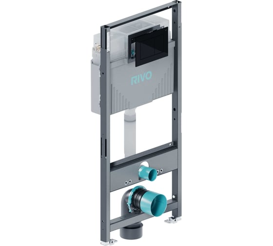 Изображение товара Комплект RIVO SYSTEMS Инсталляция для унитаза со сливным баком RIVO Set A + Панель смыва RIVO Touch Line Черный глянцевый ( 1 шт. ) 200001.6