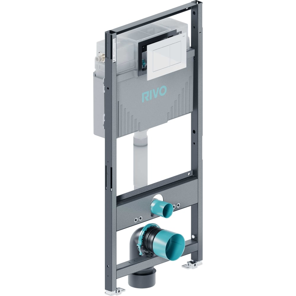 Изображение товара Комплект RIVO SYSTEMS Инсталляция для унитаза со сливным баком RIVO Set A + Панель смыва RIVO Touch Line Белый глянцевый ( 1 шт. ) 200001.4