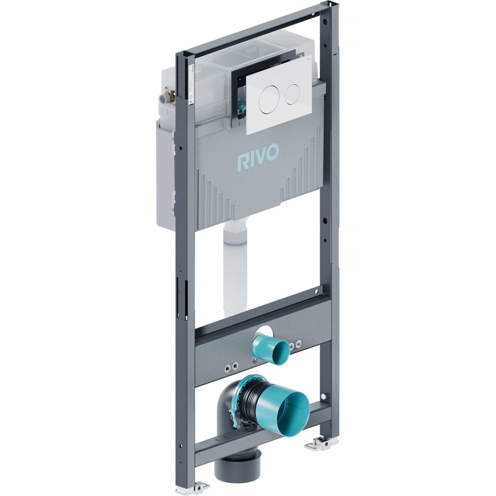 Изображение товара Комплект RIVO SYSTEMS Инсталляция для унитаза со сливным баком RIVO Set A + Панель смыва RIVO Touch Neo Белый глянцевый ( 1 шт. ) 200001.3