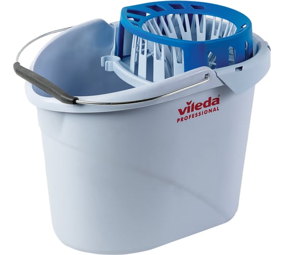Изображение товара Ведро для веревочных и ленточных МОПов VILEDA Супер-моп с системой отжима, объем 10 л 602127