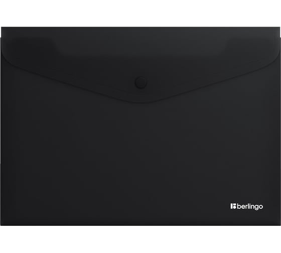 Изображение товара Папка-конверт на кнопке Berlingo Soft Touch, А4, 200мкм, софт-тач, ч, EFbA4980 EFb_A4980