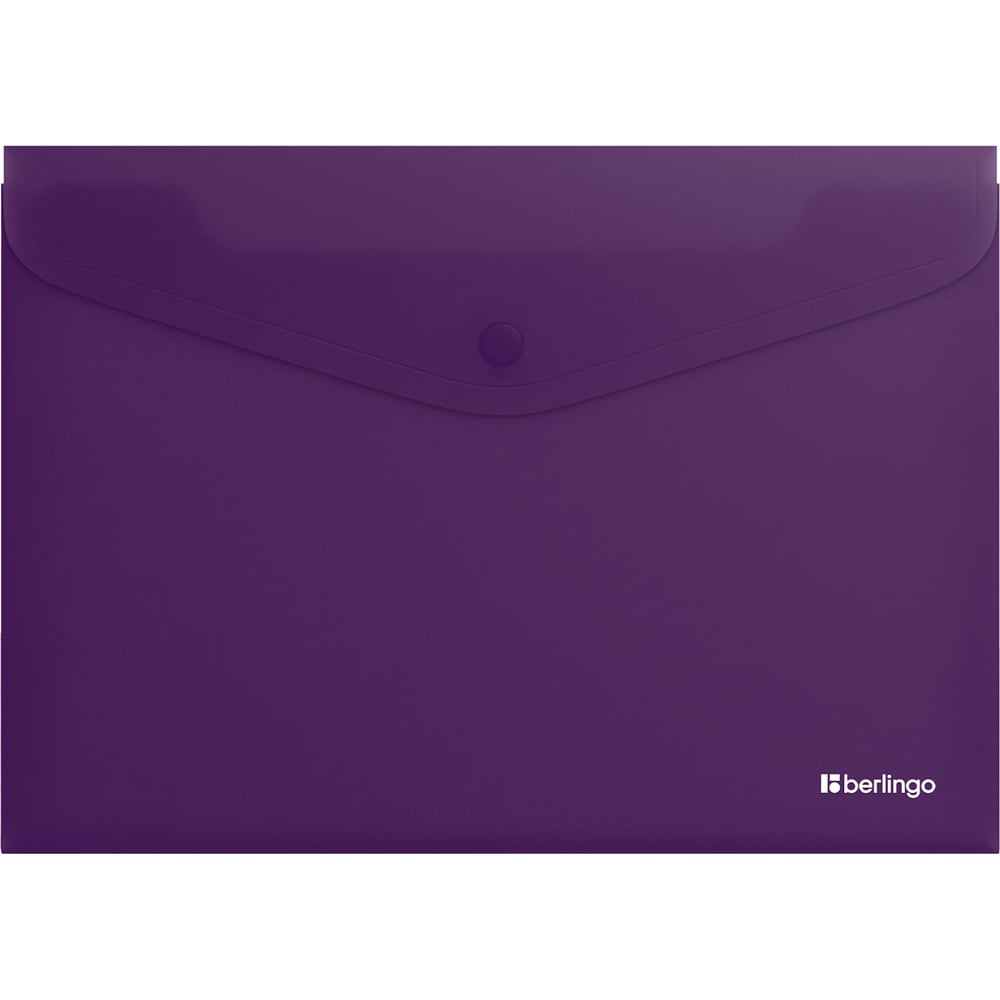 Изображение товара Папка-конверт Berlingo Soft Touch А4 фиолетовая с кнопкой, 120л