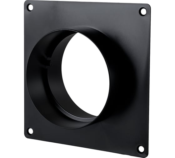 Изображение товара Пластина настенная с соединением ООО "ВА ВЕНТ" D100 черная ПЛ.100.С.Ч