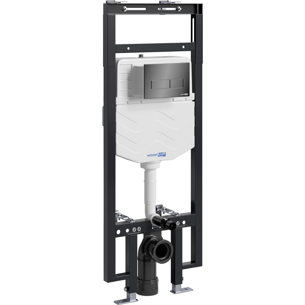 Изображение товара Система инсталляции WasserKraft Dinkel для унитаза с черной клавишей