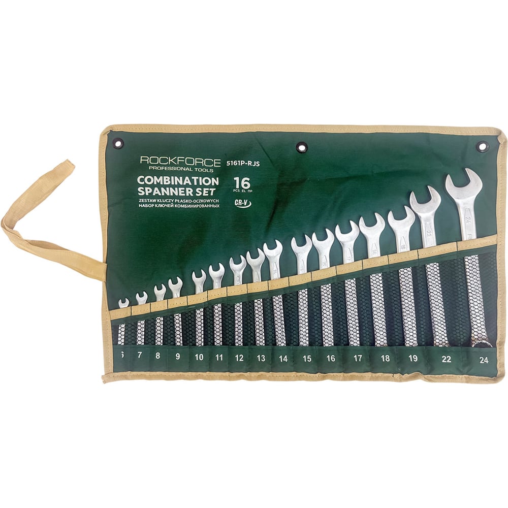 Набор ключей комбинированных Rockforce 16 предметов RF-5161P-RJS(67385)