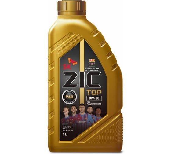 Изображение товара Моторное масло ZIC TOP 0W-30, 1 л 132680
