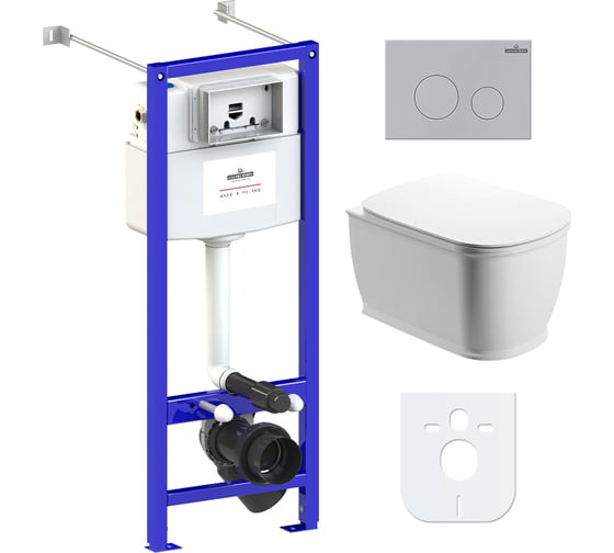 Изображение товара Комплект: инсталляция с унитазом Lavinia Boho Bell Pro Rimless 6 в 1 77050127