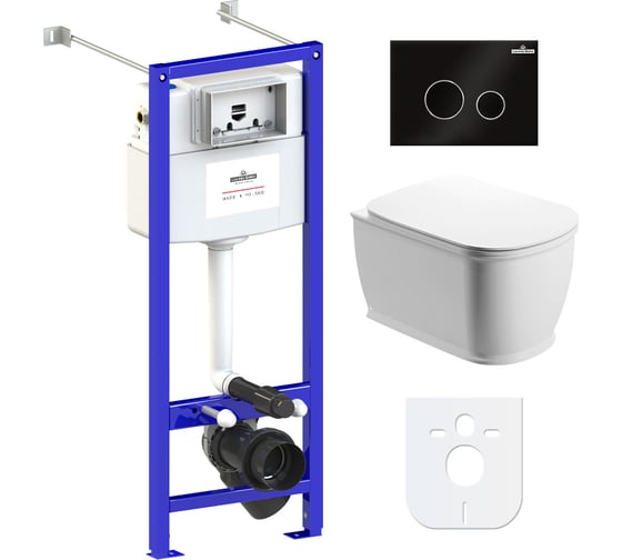Изображение товара Комплект: инсталляция с унитазом Lavinia Boho Bell Pro Rimless 6 в 1 77050132