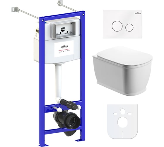 Изображение товара Комплект: инсталляция с унитазом Lavinia Boho Bell Pro Rimless 6 в 1 77050131