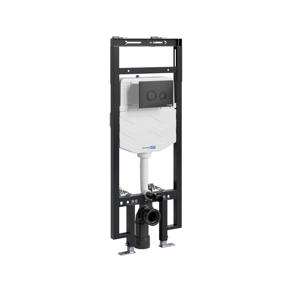 Изображение товара Инсталляция WasserKraft Динкель для унитаза с черной клавишей