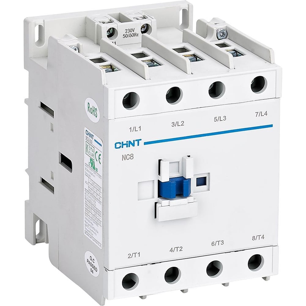 Изображение товара Контактор CHINT NC8-65/22/W 4P(2НО+2НЗ) 65А AC/DC (48~130В) (R) 506512 Изображение товара Контактор CHINT NC8-65/22/W 4P(2НО+2НЗ) 65А AC/DC (48~130В) (R) 506512