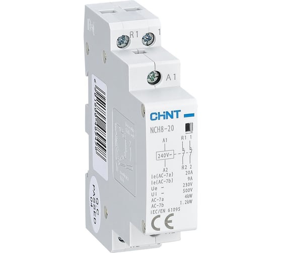 Изображение товара Контактор модульный CHINT NCH8-25/01 25A 1НЗ AC24В 50Гц (R) (уп. 10 шт.) 256242