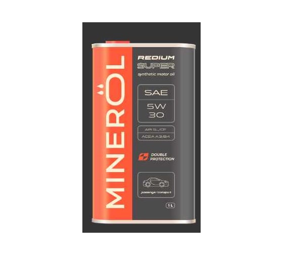 Изображение товара Масло моторное Minerol REDIUM SUPER SAE 5W-30 API SL/CF ACEA A3/B3, A3/B4 (1 л.) 00-00009905