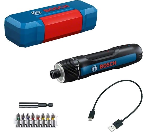 Изображение товара Аккумуляторная отвертка Bosch GO 3, кейс + набор бит 06019H2201