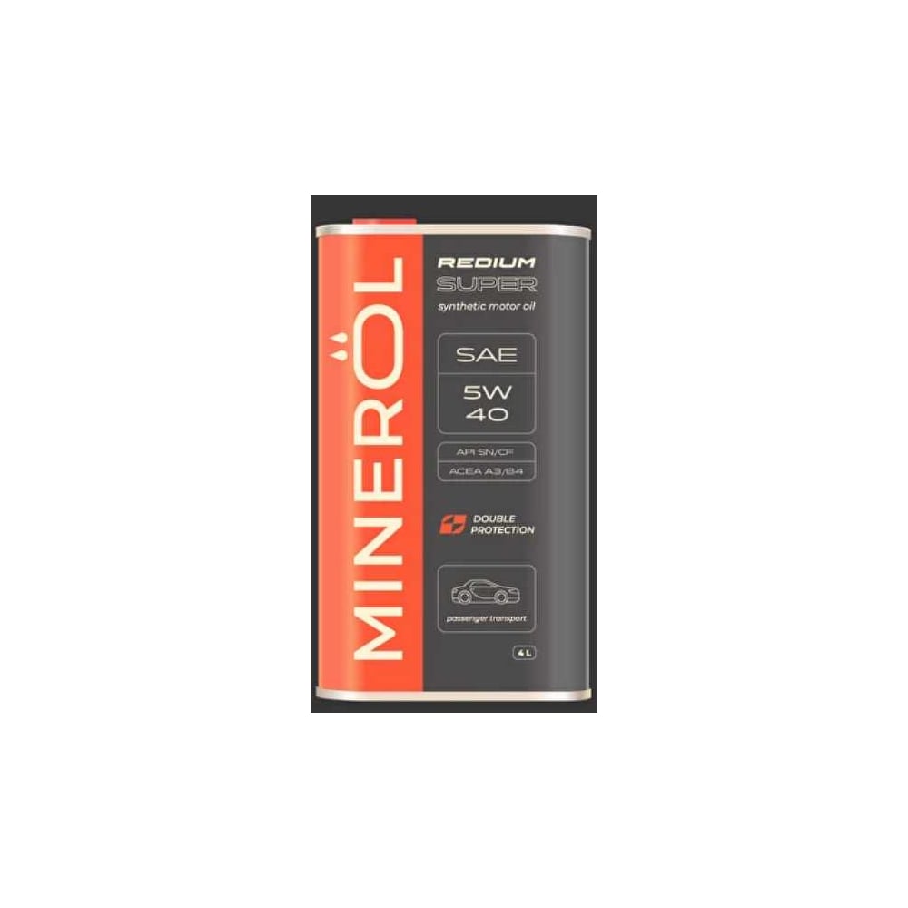 Изображение товара Моторное масло Minerol REDIUM SUPER SAE 5W-40 для легковых автомобилей