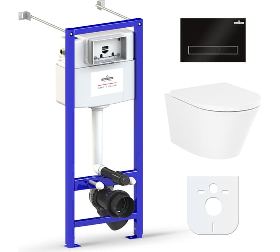 Изображение товара Комплект: инсталляция с унитазом Lavinia Boho Biore Compacto Rimless 6 в 1 77050172