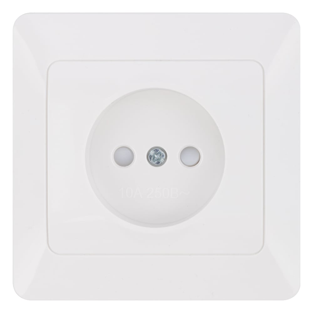 Изображение товара Розетка встраиваемая с защитными шторками 2-х полюсная 10А 220В белая "Ильмень" TDM ELECTRIC SQ1823-0013