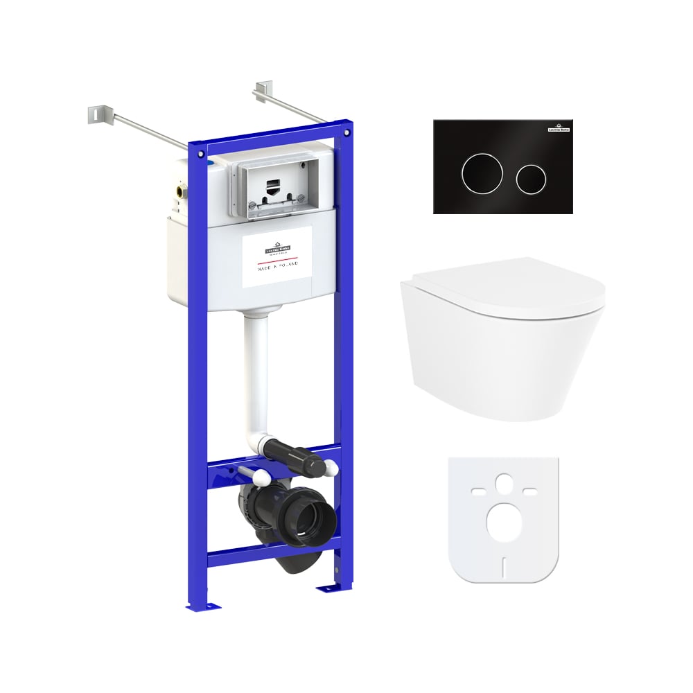 Изображение товара Комплект инсталляции с унитазом Lavinia Boho Biore Compacto Rimless 6 в 1
