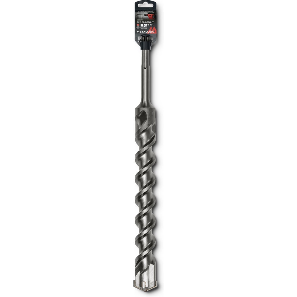 Изображение товара Бур по бетону METALLICA SDS-max Ultra 52х540/400 мм, Х-напайка, 2 спирали 909522