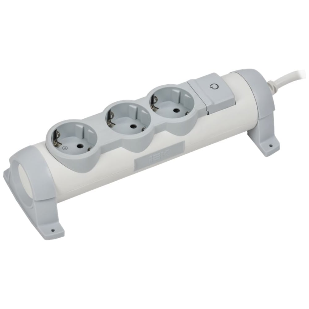Изображение товара Удлинитель IEK COMFORT У03К 3 места 5м 3х1,5мм2 16А белый 694683