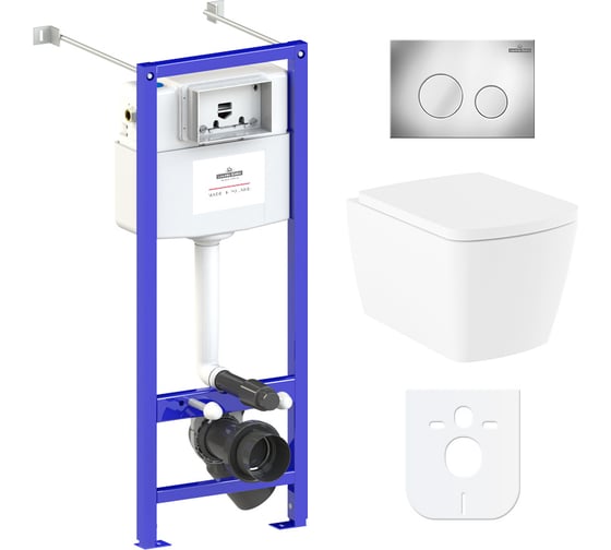 Изображение товара Комплект: инсталляция с унитазом Lavinia Boho Aveo Rimless 6 в 1 77050210