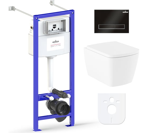 Изображение товара Комплект: инсталляция с унитазом Lavinia Boho Aveo Rimless 6 в 1 77050208