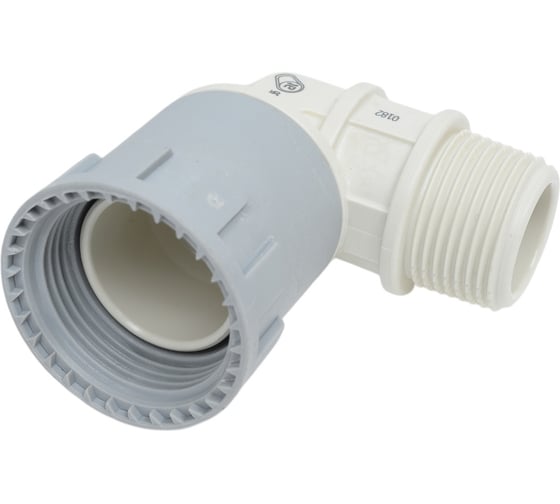 Изображение товара Переходник угловой Зубр "ШиреФит" 90°, накидная гайка - наружная резьба, 26 мм-3/4" 51485-26-3/4